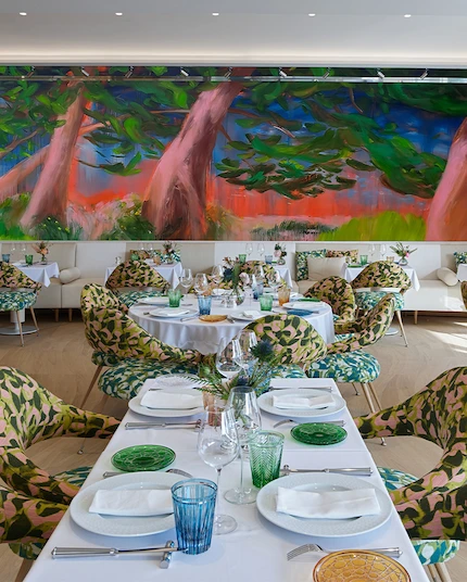 Interior view of Monsieur Dior in Beverly Hills